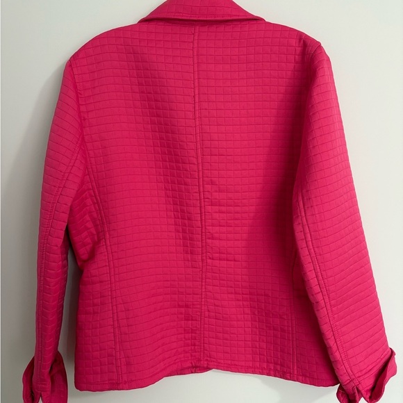 Womens Harve Benard Hot Pink Quilted Barn Jacket Size 12 Lightweight - Picture 3 of 9